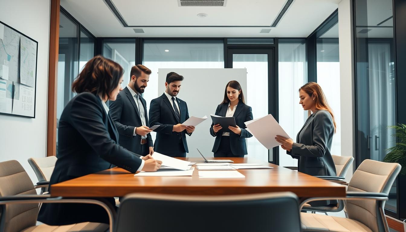 Senior legal team and family support